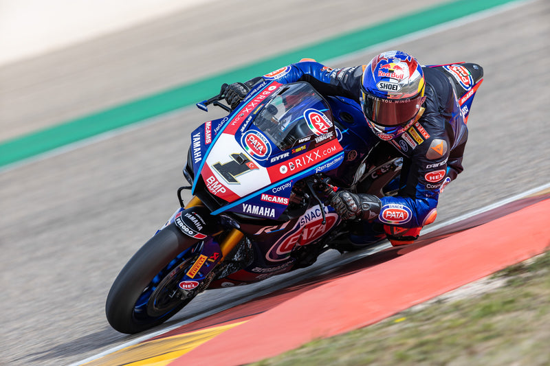 Podium Pace in Tricky Conditions for Pata Yamaha with Brixx WorldSBK in Aragon